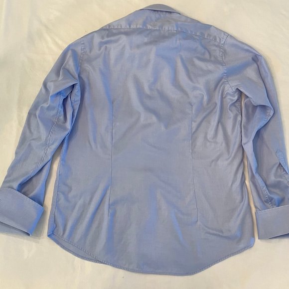 Simon Carter Men's French Cuff Tailored Button-Down Shirt Tailored Fit 16.5-36 - Picture 3 of 5